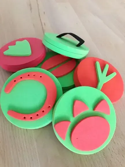 Tiskátka stopy zvířat 6ks