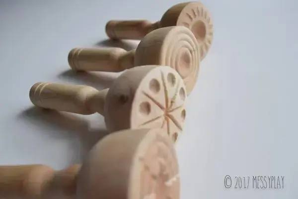 Dřevěná razítka 4ks