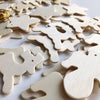 Dřevěné výřezy k dozdobení 50 ks simple Messy Play 