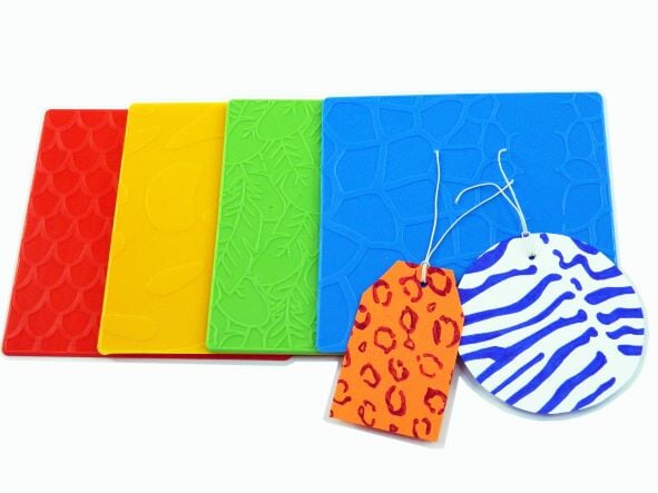 Podložka na frotáž 4ks - zvířecí kůže simple Messy Play 