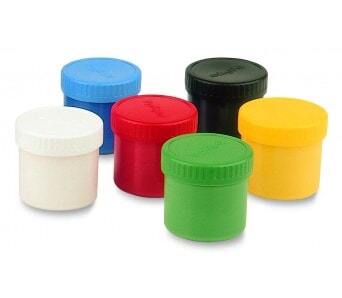 Prstové barvy PRIMO, sada 6 x 50g simple Messy Play 
